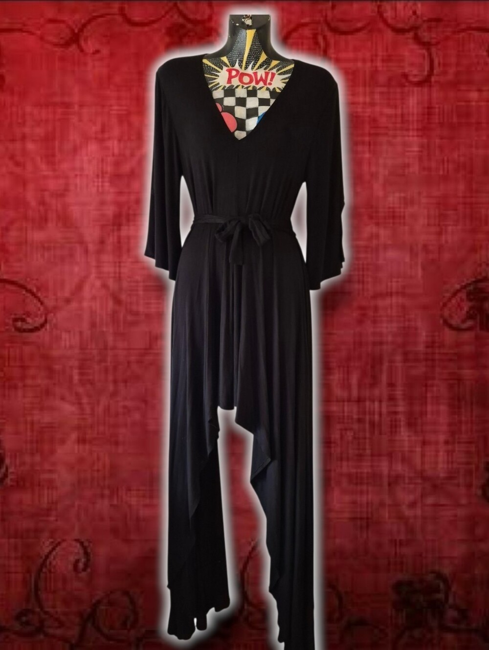 Boho Whimsygoth Melrose Designer Cosmo & Donato Roma V High Low Dress Size S